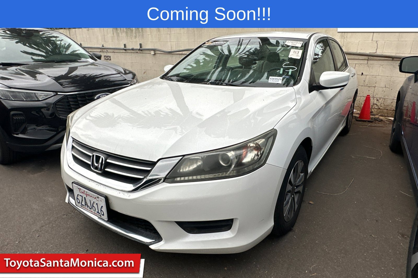Used 2013 Honda Accord LX with VIN 1HGCR2F30DA069529 for sale in Santa Monica, CA