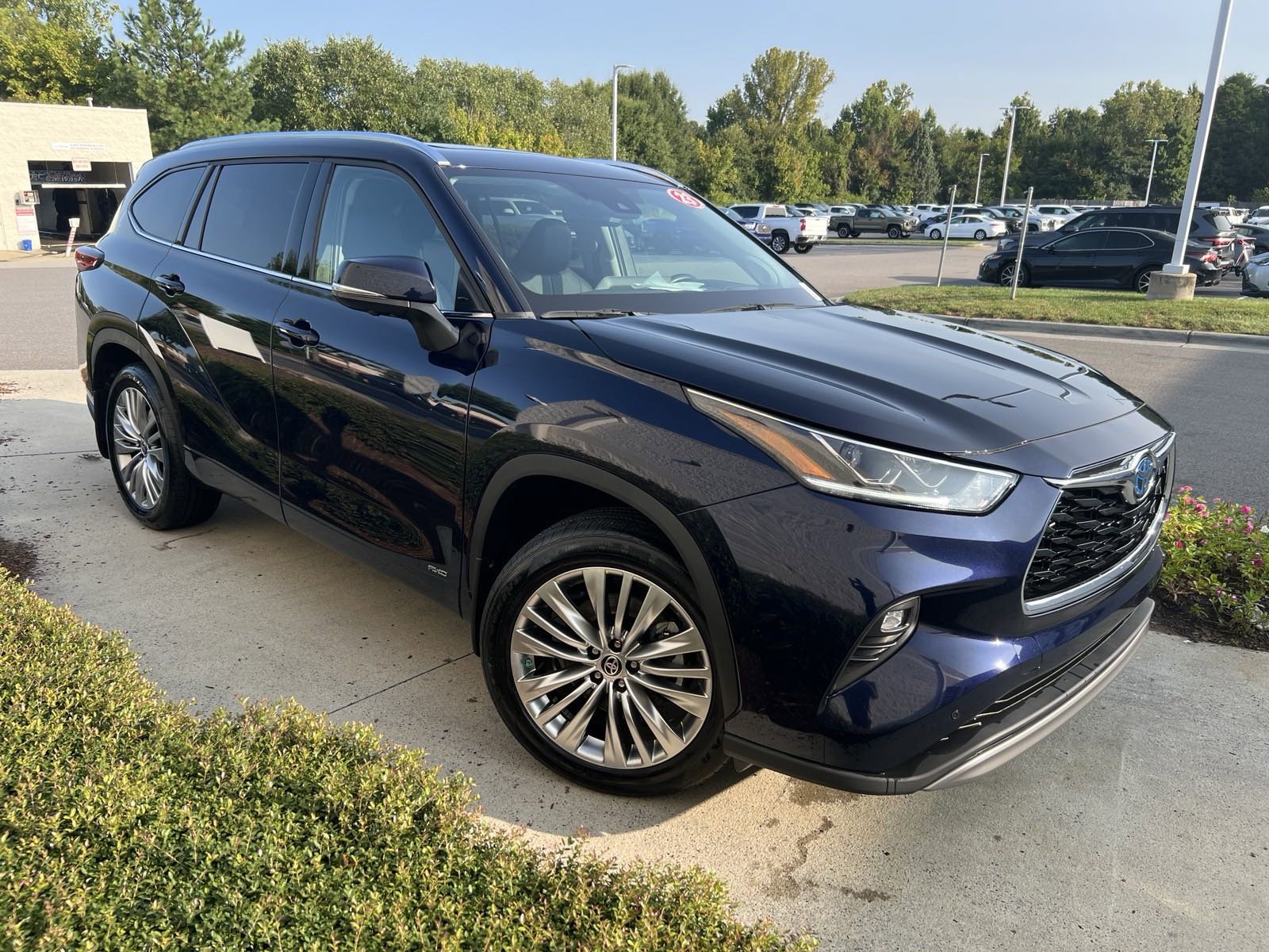 Certified 2023 Toyota Highlander Platinum with VIN 5TDEBRCHXPS122538 for sale in Concord, NC