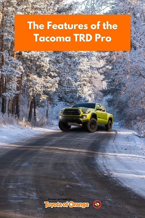 The Features of the Tacoma TRD Pro | Toyota of Orange