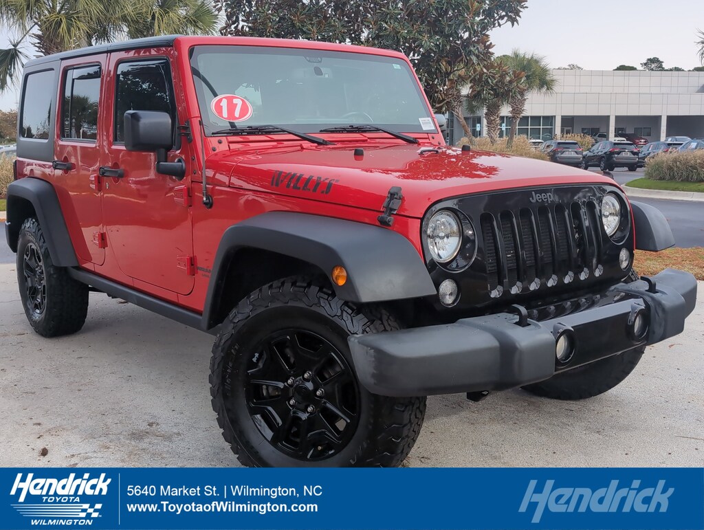 Used 2017 Jeep Wrangler Unlimited Willys Wheeler Convertible