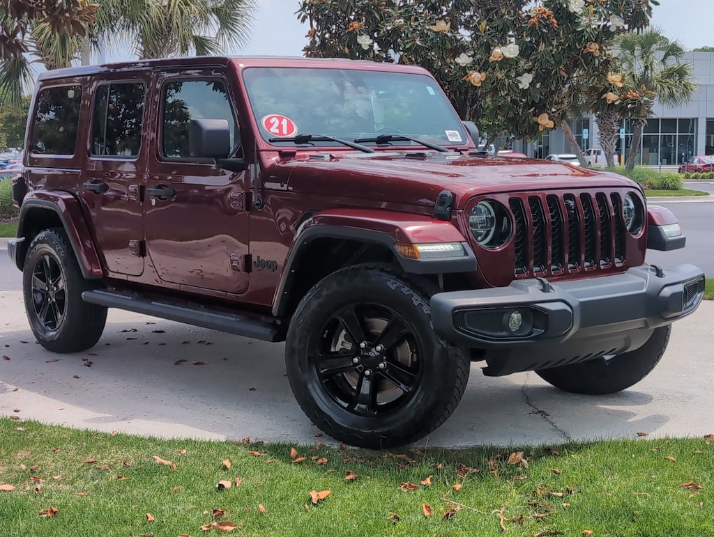 Used 2021 Jeep Wrangler Unlimited Sahara Altitude Convertible