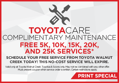 Toyota Walnut Creek >> Service Special Offers Toyota Walnut Creek Toyota Walnut Creek >> Service Special Offers Toyota Walnut Creek