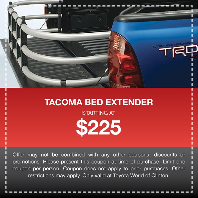 Toyota Accessory Coupons Clinton Toyota Dealer