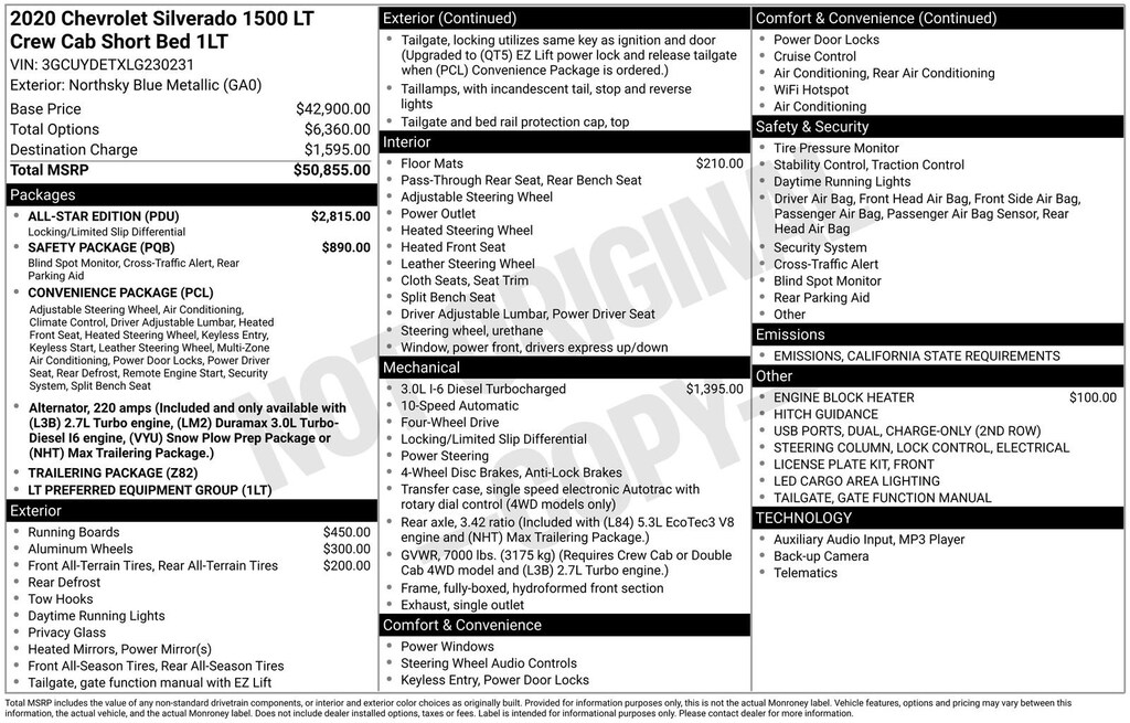 Used 2020 Chevrolet Silverado 1500 LT Truck