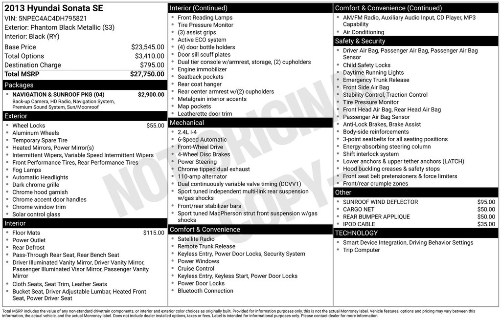 Used 2013 Hyundai Sonata SE