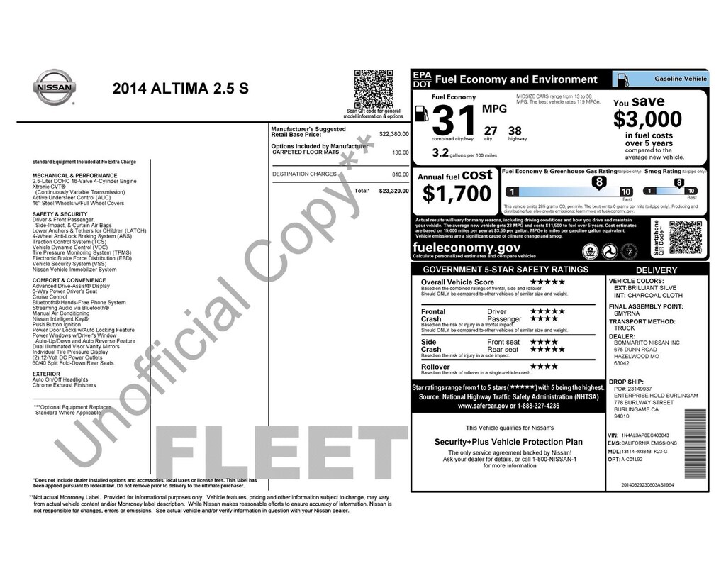 Used 2014 Nissan Altima 2.5