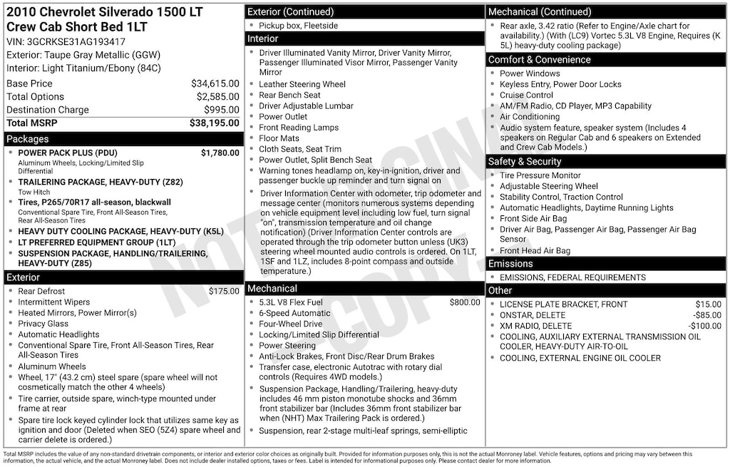 Used 2010 Chevrolet Silverado 1500 LT Truck