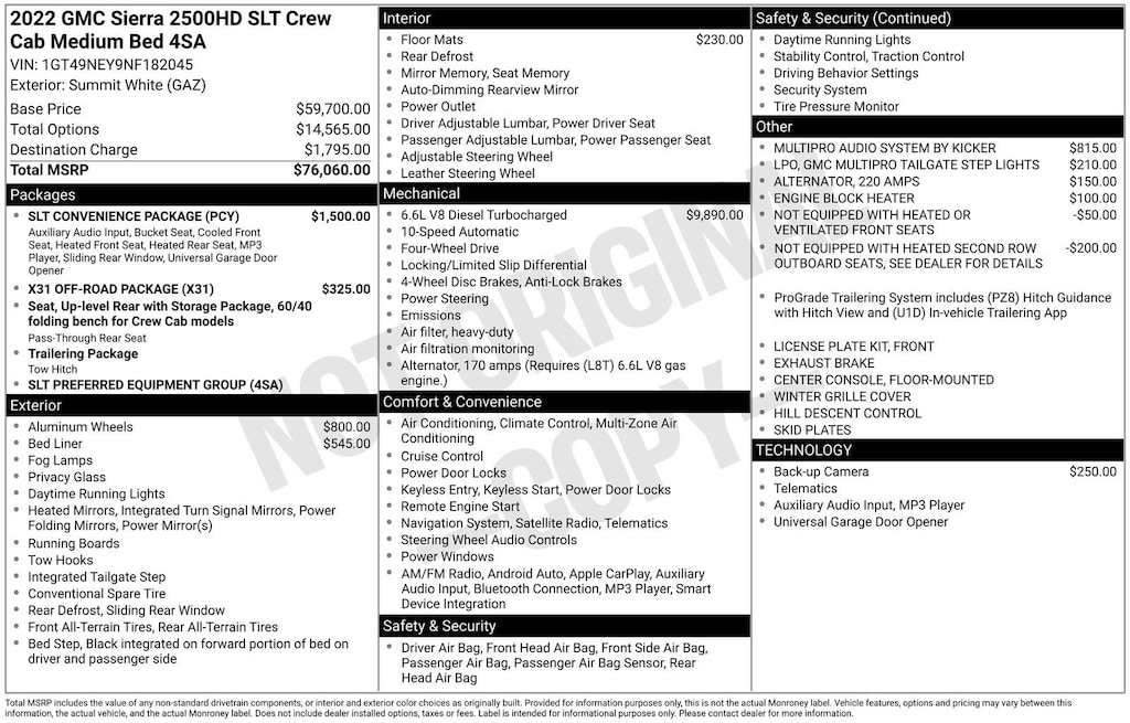 Used 2022 GMC Sierra 2500 HD SLT Truck