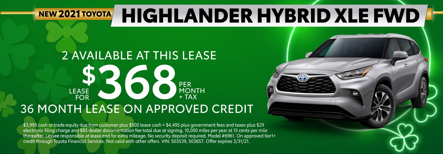 New Toyota Specials | Toyota Lease Deals | Tracy Toyota