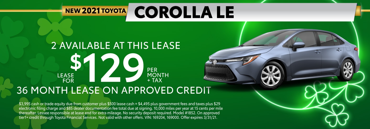 New Toyota Specials Toyota Lease Deals Tracy Toyota