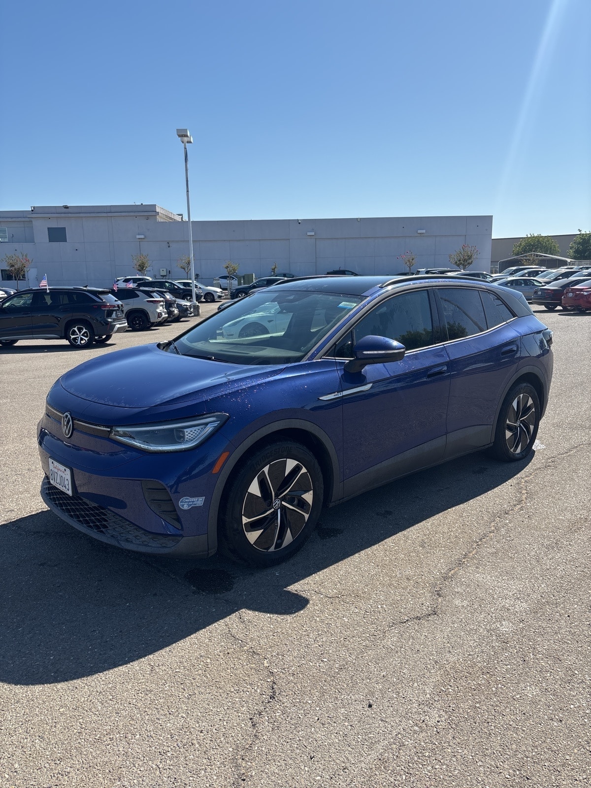 Used 2021 Volkswagen ID.4 PRO S with VIN WVGTMPE28MP038136 for sale in Tracy, CA