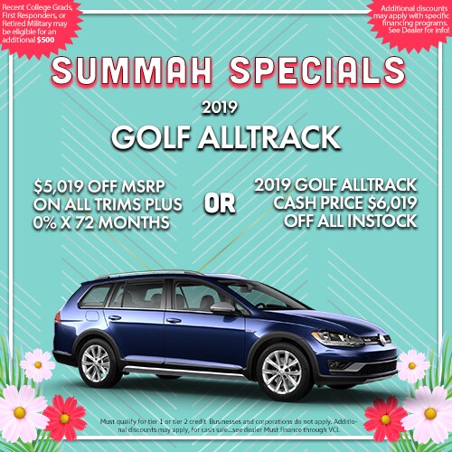 New Vehicle Specials Tracy Volkswagen
