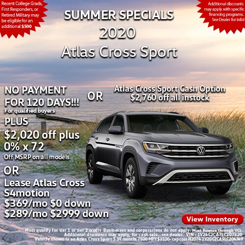 New Vehicle Specials Tracy Volkswagen