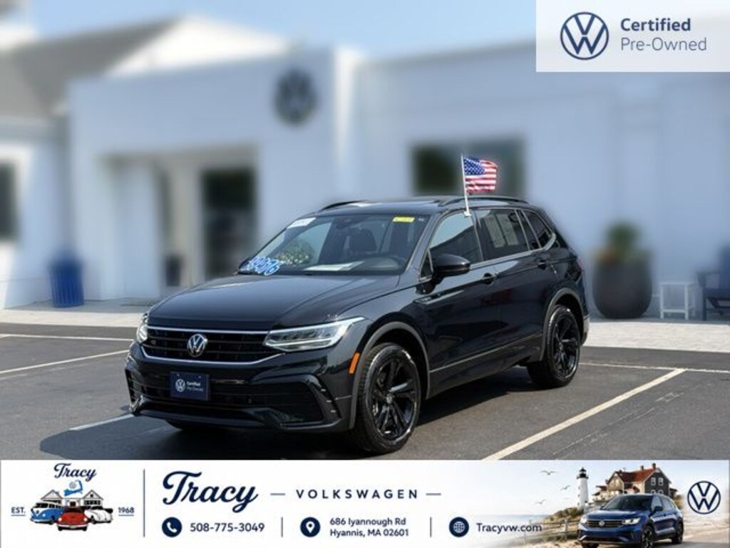 Certified 2024 Volkswagen Tiguan 2.0T SE R-Line Black SUV