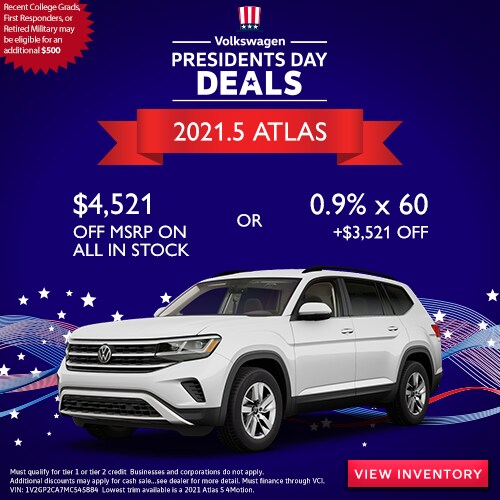 New Vehicle Specials Tracy Volkswagen