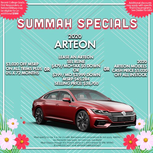 New Vehicle Specials Tracy Volkswagen