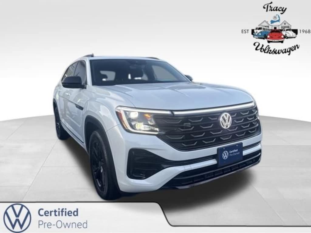 Certified 2025 Volkswagen Atlas Cross Sport 2.0T SEL R-Line Black SUV