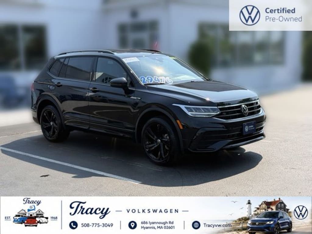 Certified 2024 Volkswagen Tiguan 2.0T SE R-Line Black SUV