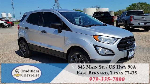 Used 2021 Ford EcoSport S with VIN MAJ3S2FE0MC418977 for sale in East Bernard, TX