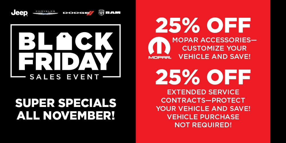 New Chrysler, Dodge, Jeep, RAM and Used Car Dealer Serving