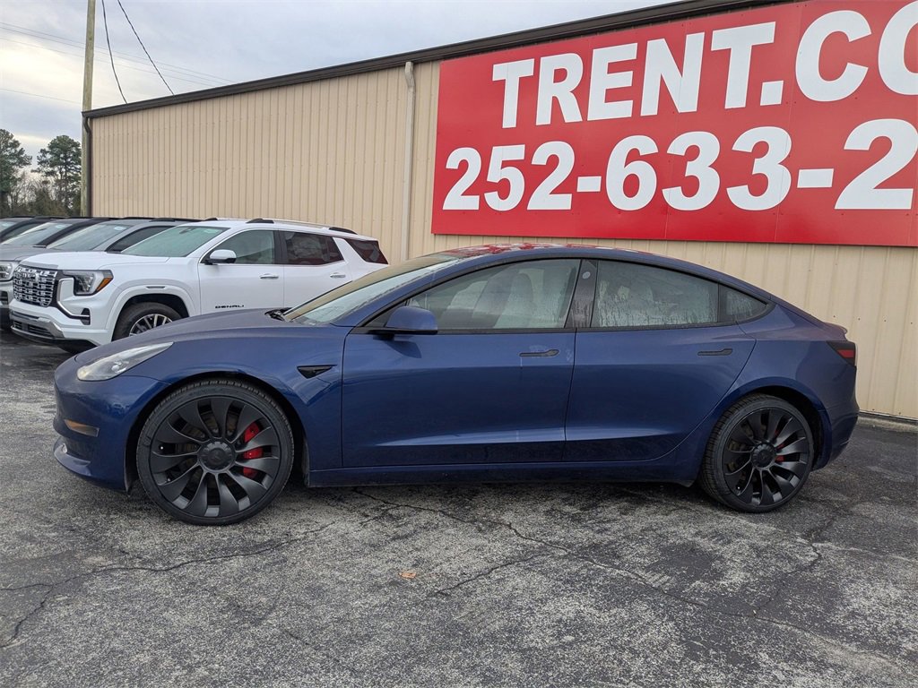 Used 2023 Tesla Model 3 Performance with VIN 5YJ3E1EC1PF694846 for sale in New Bern, NC