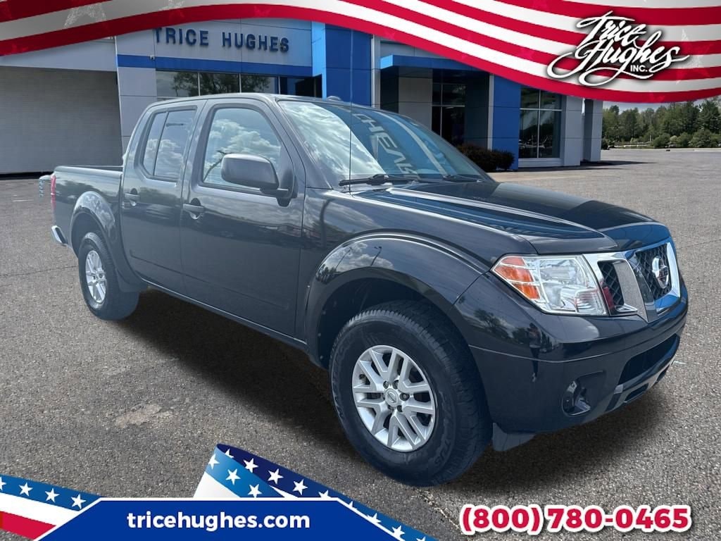 Black 2016 Nissan Frontier S Crew Cab 4WD Pickup Truck Four-Wheel Drive 5-Speed Automatic Overdrive