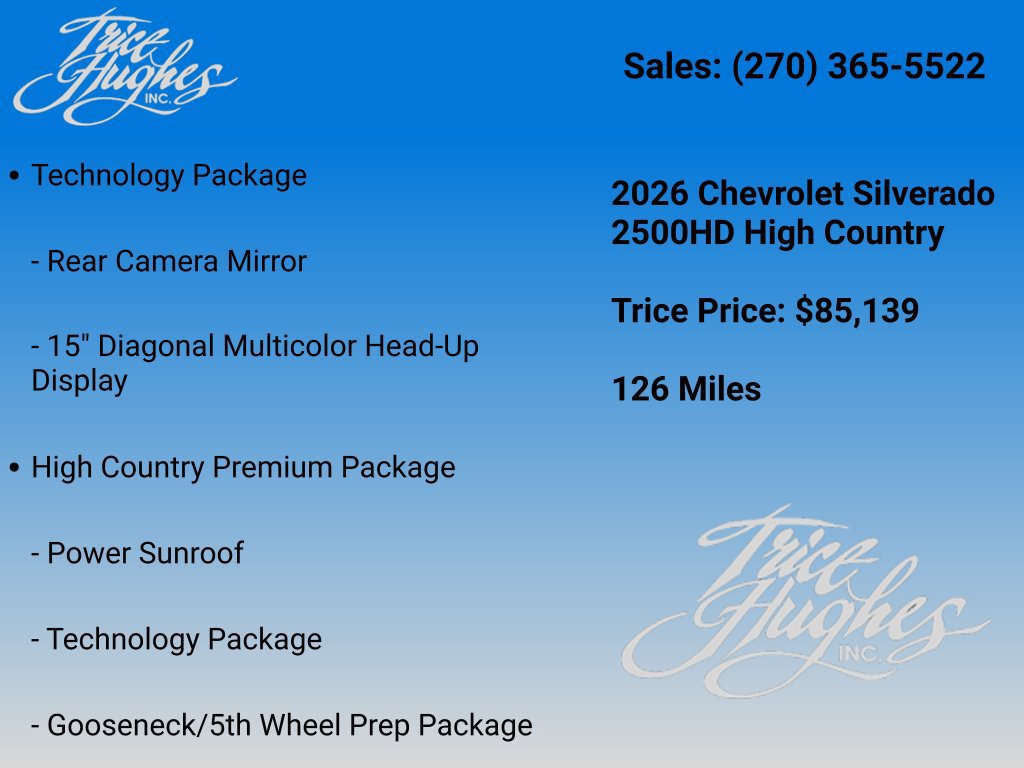 2026 Chevrolet Silverado 2500 HD High Country - Photo 8