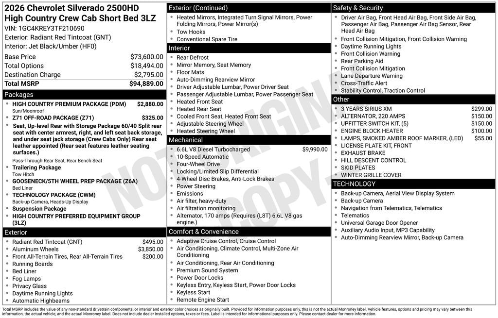 2026 Chevrolet Silverado 2500 HD High Country - Photo 35