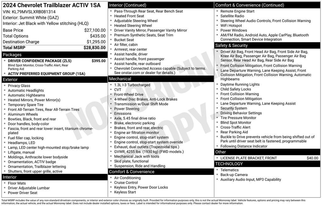 2024 Chevrolet TrailBlazer Activ - Photo 27