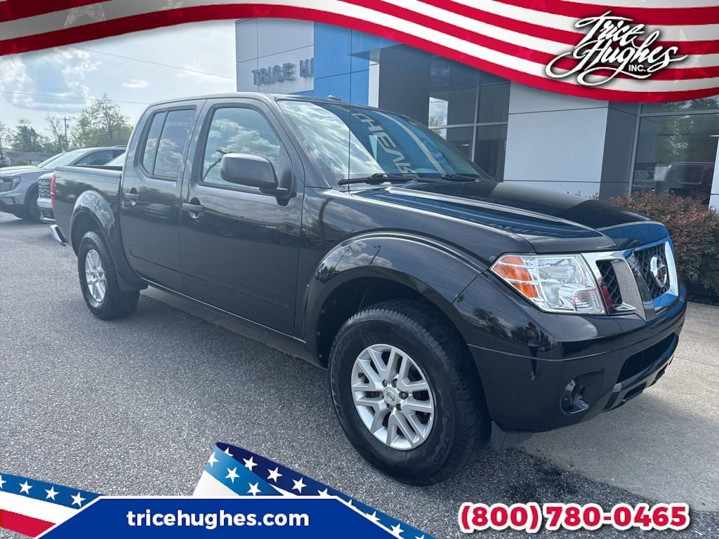 Black 2016 Nissan Frontier S Crew Cab 4WD Pickup Truck Four-Wheel Drive 5-Speed Automatic Overdrive