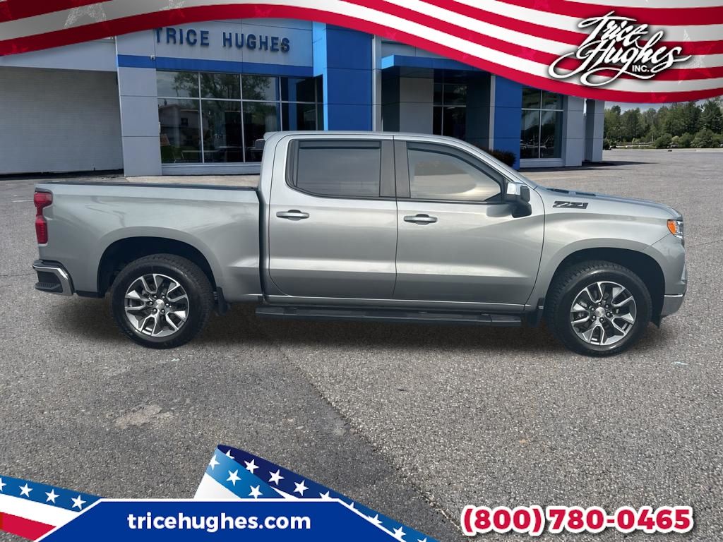 Sterling Gray Metallic 2024 Chevrolet Silverado 1500 LT Crew Cab 4WD Pickup Truck Four-Wheel Drive Automatic