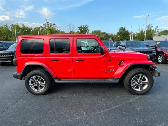 Used 2021 Jeep Wrangler Unlimited Sahara with VIN 1C4HJXEN6MW552134 for sale in Kingsport, TN