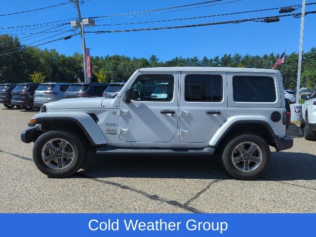 Used 2020 Jeep Wrangler Unlimited Sahara with VIN 1C4HJXEG6LW186269 for sale in Somersworth, NH