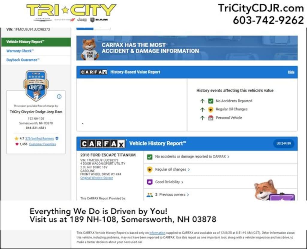 Used 2018 Ford Escape Titanium SUV