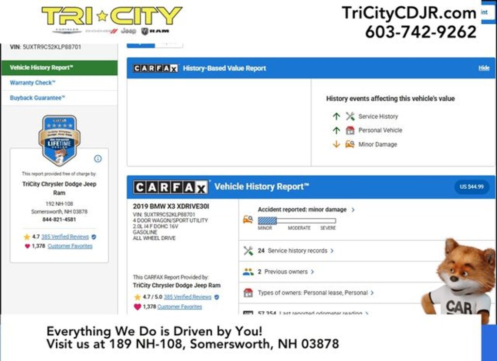 Used 2019 BMW X3 xDrive30i SUV