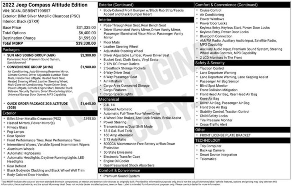 Used 2022 Jeep Compass Altitude SUV