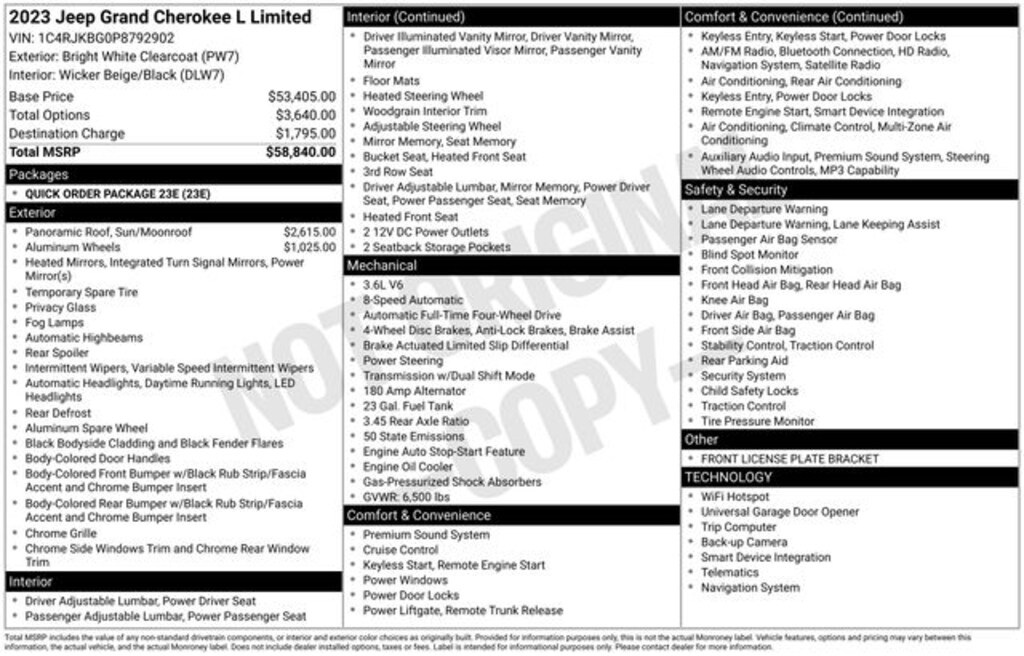 Used 2023 Jeep Grand Cherokee L Limited SUV