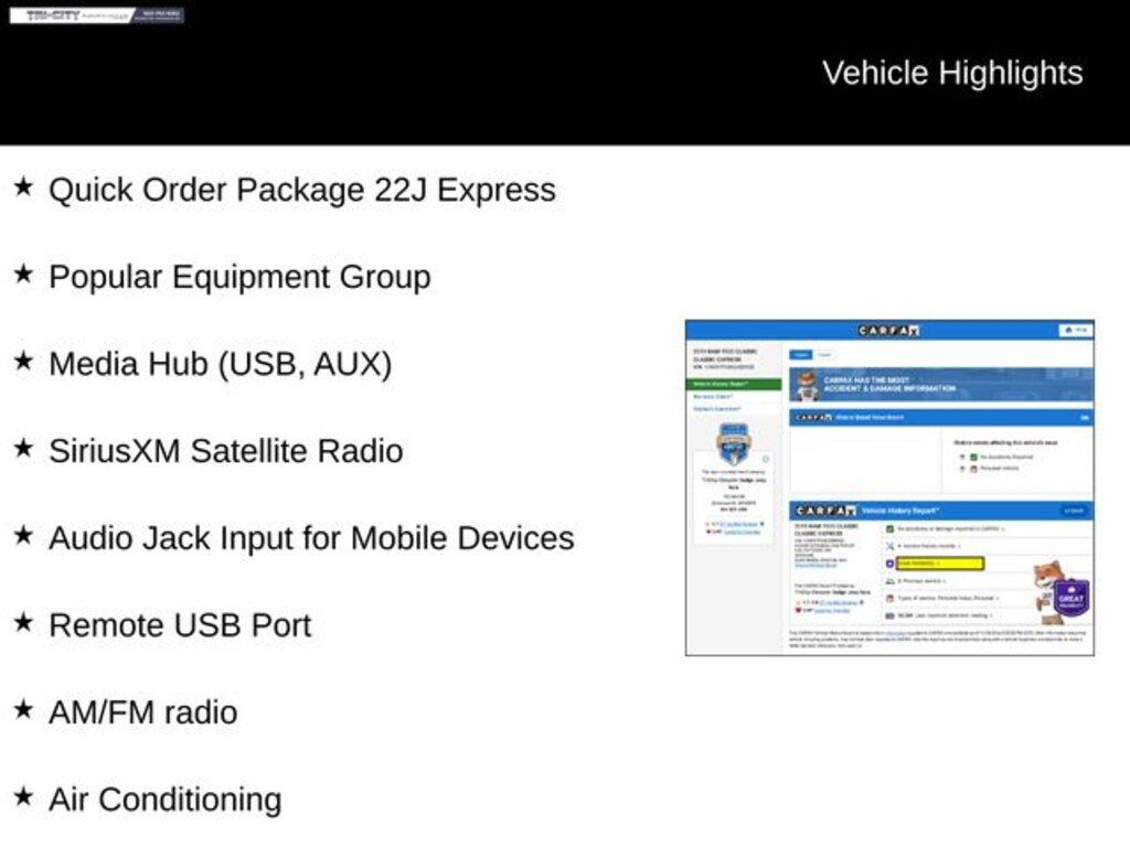Used 2019 Ram 1500 Classic Express Truck