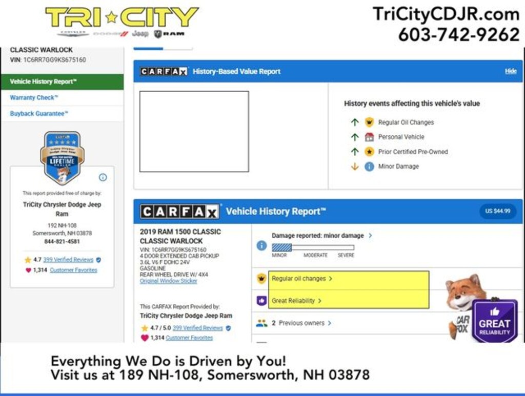 Used 2019 Ram 1500 Classic Warlock Truck