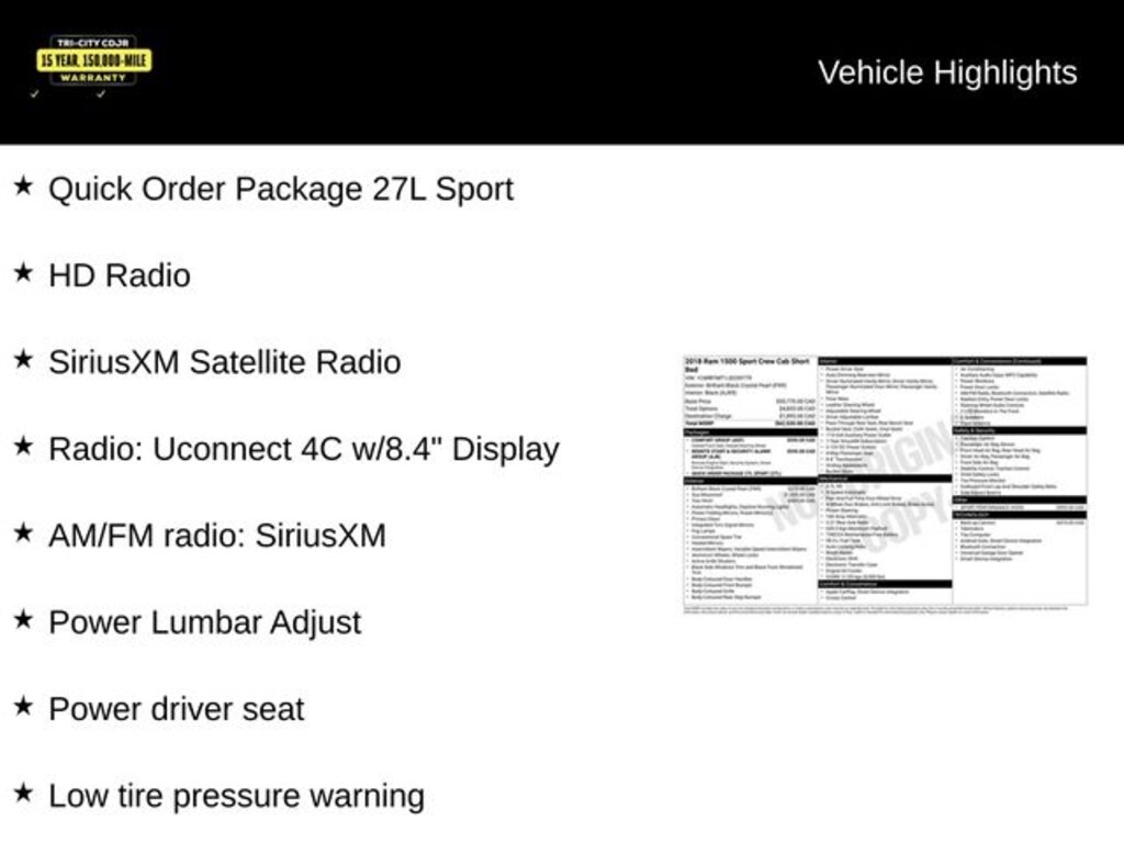 Used 2018 Ram 1500 Sport Truck