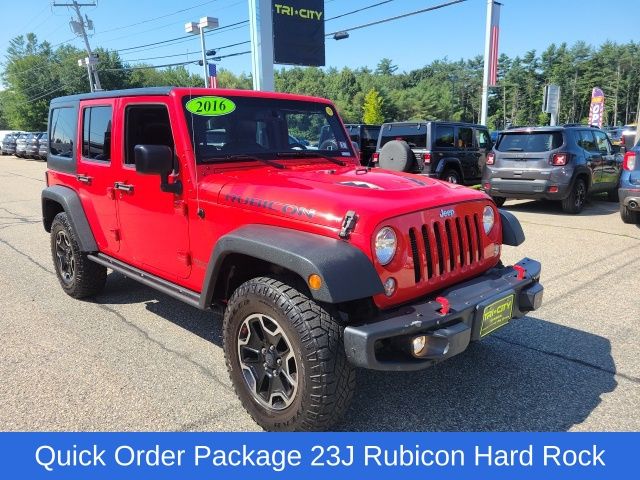 Used 2016 Jeep Wrangler Unlimited Rubicon Hard Rock with VIN 1C4BJWFG1GL210063 for sale in Somersworth, NH