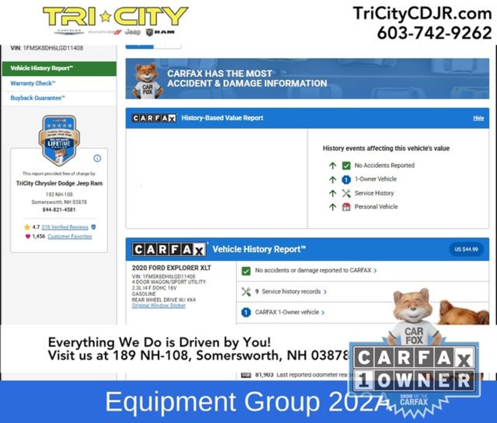 Used 2020 Ford Explorer XLT SUV