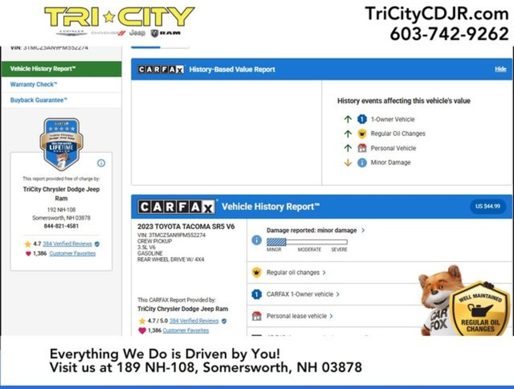 Used 2023 Toyota Tacoma SR5 Truck