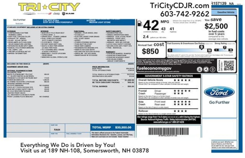 Used 2018 Ford Fusion Hybrid SE Sedan