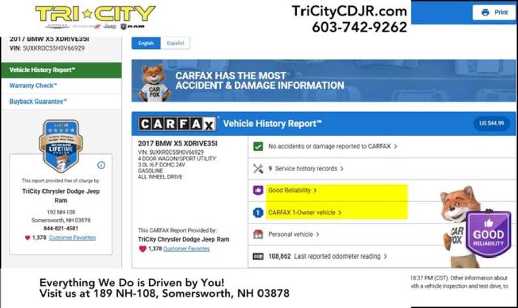 Used 2017 BMW X5 xDrive35i SUV