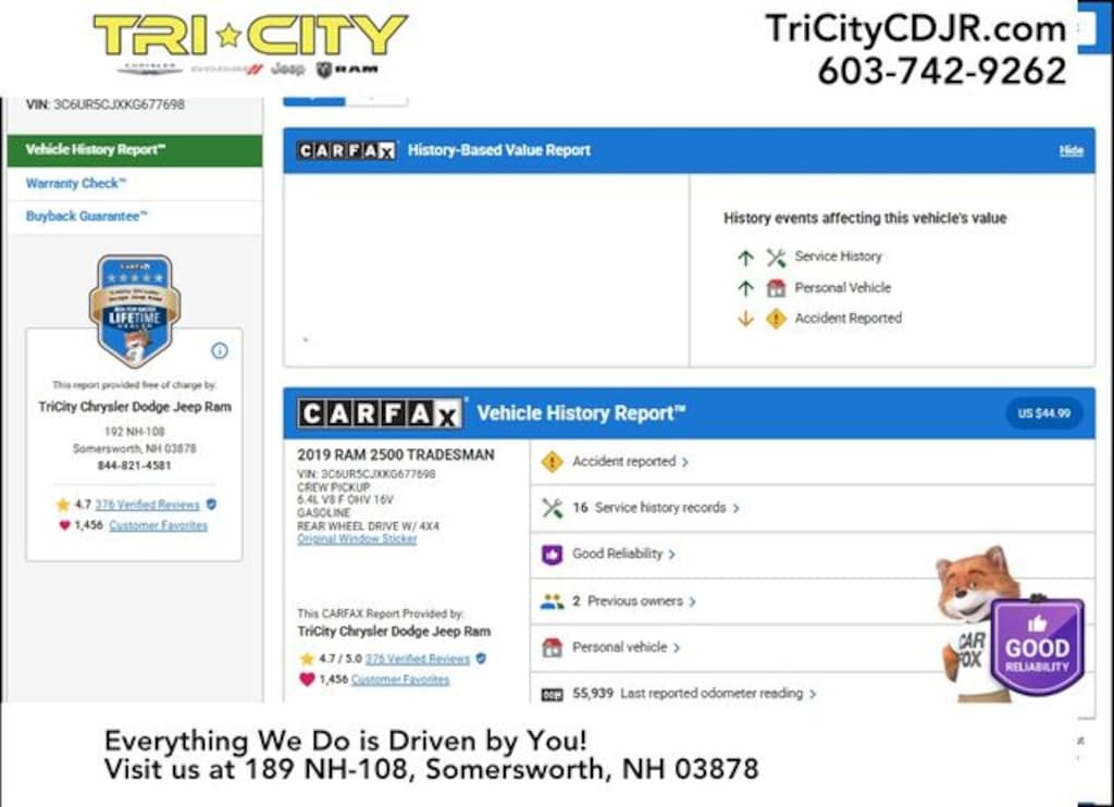 Used 2019 Ram 2500 Tradesman Truck