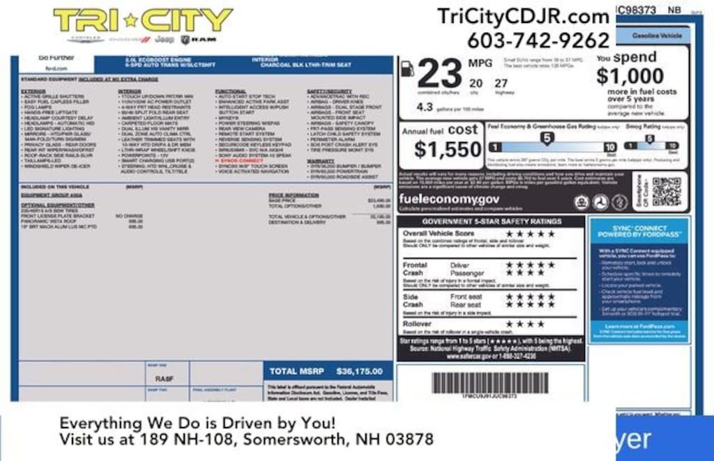 Used 2018 Ford Escape Titanium SUV