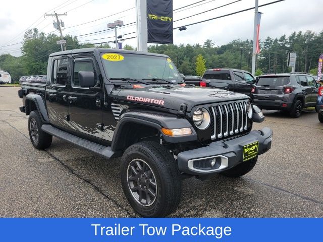 Used 2021 Jeep Gladiator Overland with VIN 1C6HJTFG2ML516989 for sale in Somersworth, NH