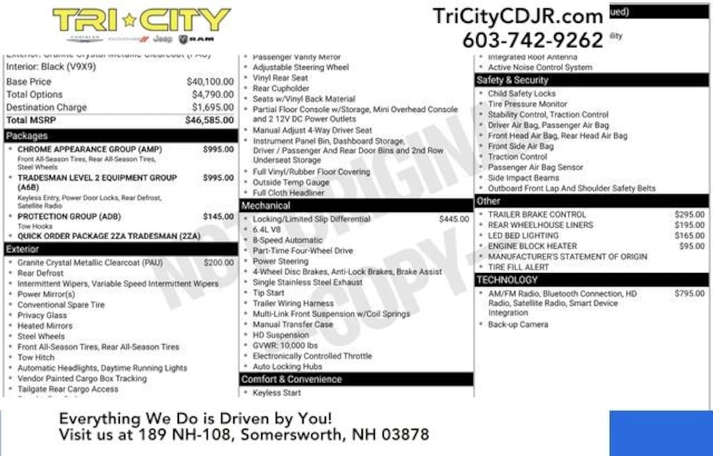 Used 2019 Ram 2500 Tradesman Truck