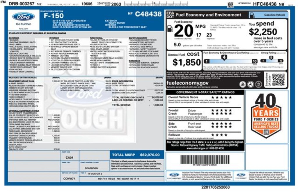 Used 2017 Ford F-150 Truck